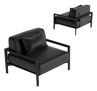 Modern Single Sofa 3d model