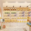 Cute Specialty Store Interior With Yellow Duck Toys Shelves Display Counters And Pink White Decor