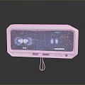 White Medical Monitor Display With Lung Images Vital Signs Data And Control Buttons