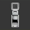 White Wall Mounted Surveillance Camera For Outdoor Security Monitoring Systems Design