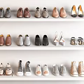 Modern Shoes Combination 3d model