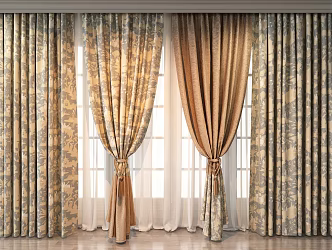 Curtains 3d model