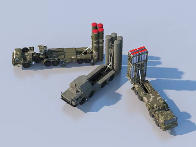 Weapons Armored Vehicle Missile Machine Gun Military Supplies 3d model