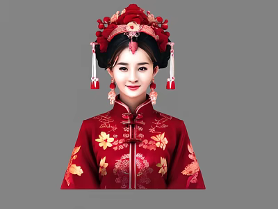 Chinese Beauty Bride 3d model