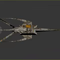 Advanced Spacecraft With Solar Wings Metallic Structure And Instrument Module For Cosmic Exploration