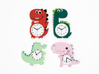 Dinosaur Clock Modern Clock 3d model