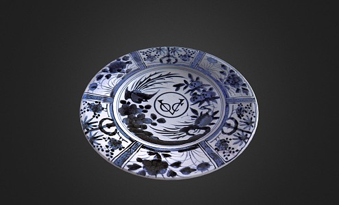 Modern Plate Porcelain Plate Ceramic Plate 3d model