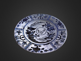 Modern Plate Porcelain Plate Ceramic Plate 3d model