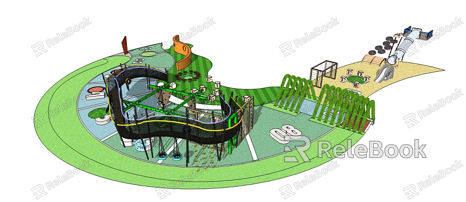 Modern Amusement Equipment model