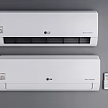 Modern LG Wall Mounted Air Conditioners Two Units With Remote Control 3d model