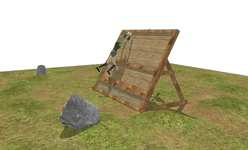 Modern obstacle sketch 3d model