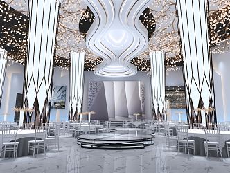 Modern Wedding Scene Wedding Auditorium 3d model