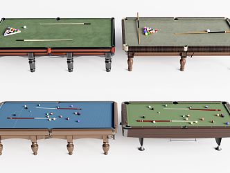 American billiard table billiard table entertainment facilities 3d model