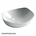 Modern White Bowl Shaped Glossy Ceramic Bathroom Washbasin With Smooth Surface