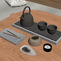 Tea Set Teapot Teacup Tea Tray Tea Set Tea 3d model