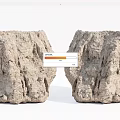 Natural Stone And Wood Materials With Rough Textures For Home Decor