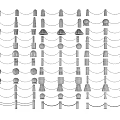 Various Decorative Fence Designs With Ornate Posts And Chain Elements