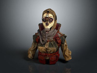 Gas Mask Science Fiction Gas Mask Gas Mask Respirator Breathing Mask Biochemical Mask Science Fiction Mask 3d model