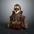 Gas Mask Science Fiction Gas Mask Gas Mask Respirator Breathing Mask Biochemical Mask Science Fiction Mask 3d model