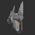 Spiked Metallic Hat With Stone Like Texture And Red Yellow Accents