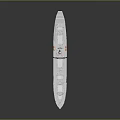 Military Naval Weapon Vessel Featuring Gray Long Hull Multiple Antennas And Deck Structures