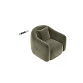 Elegant Accent Chair With Floral Bird Pattern Upholstery And Comfortable Design