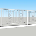 Modern Railing 3d model