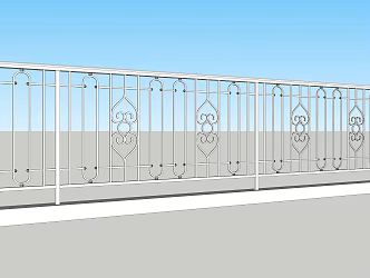 Modern Railing 3d model