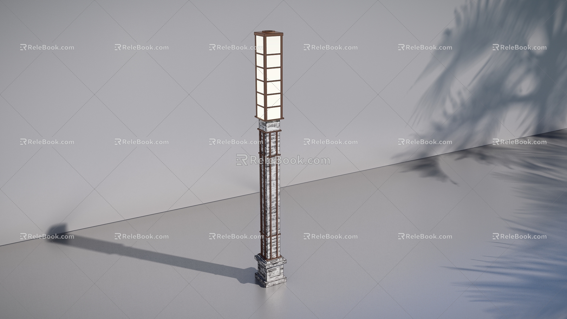 New Chinese Landscape Lamp 3d model