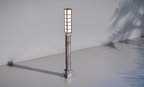 New Chinese Landscape Lamp 3d model