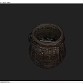Handwoven Rattan Basket As Practical Household Item For Storage And Decoration