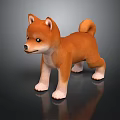Cute Shiba Inu 3D Model With Realistic Fur And Standing Pose