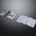 Open Books Display With Illustrated Pages Red Text And Text Only Content