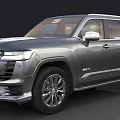Silver Modern SUV With Large Grille Sleek Body Lines LED Headlights And Stylish 4WD Wheels