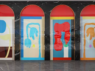 background wall 3d model