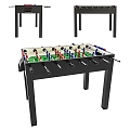 Small table tennis table football machine 3d model