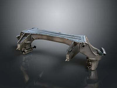 High Quality Automotive Chassis Metal Bracket Component for Vehicle Suspension Systems 3d model