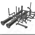Industrial Mechanical Equipment Featuring Metal Pipes Valves And Connection Components 3d model