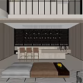 Modern Basement 3d model