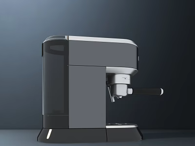 Sleek Modern Coffee Machine Kitchen Appliance With Black And White Contemporary Design 3d model