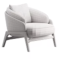 Modern Vintage Patterned Fabric Upholstered Leisure Chair With Sturdy Solid Wood Legs For Living Room