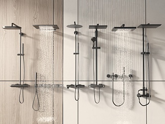 Modern Shower 3d model