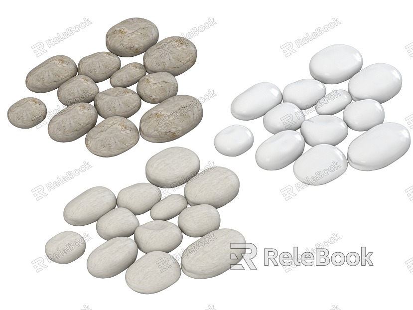 Pebbles Landscape Stone Landscape Stone model