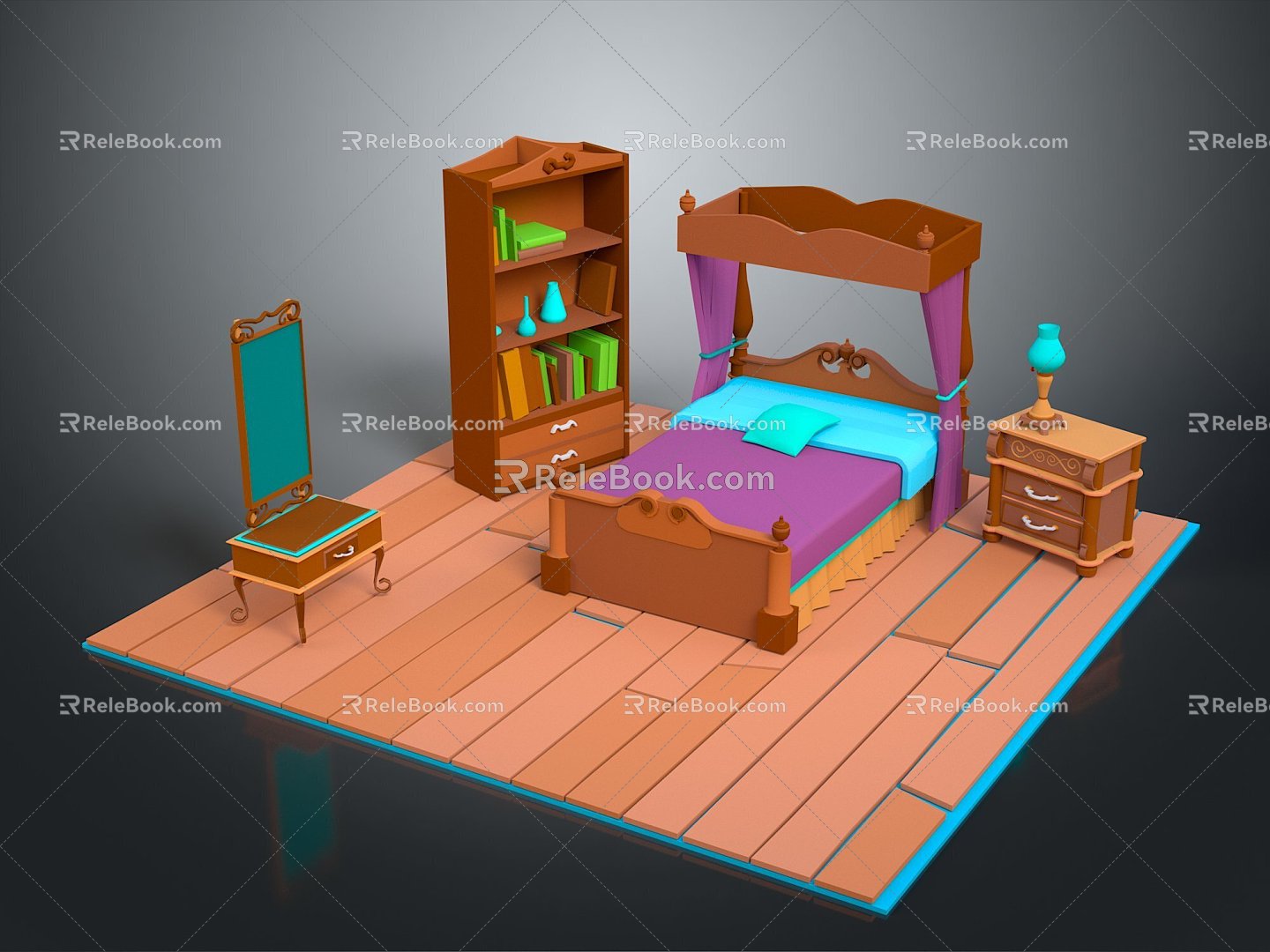 Cartoon Bedroom Cartoon Room Game Bedroom Children Bedroom Bedroom Creative Bedroom Animation Bedroom 3d model