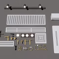 Stylish Air Conditioner Air Vents With Grille Design Metal Components And Accessories