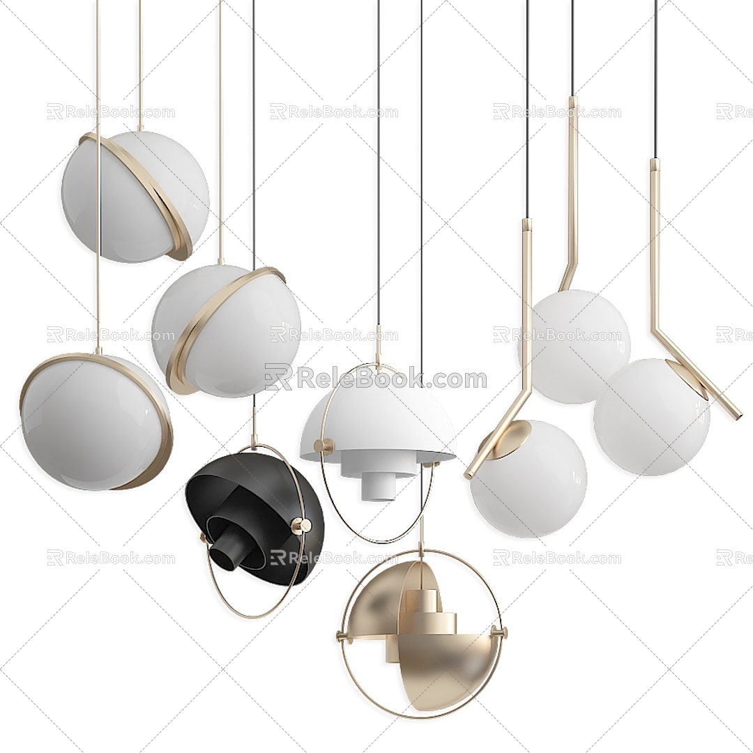 Modern chandelier B lux c ball loft pendant crescent li broom model