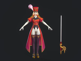 Modern Games Female Warrior Games Female Assassin Cartoon Characters Anime Characters 3d model