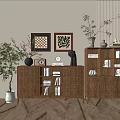 Quite Ancient Style Side Cabinet Minimalist Style Cabinet Whole Cabinet Sideboard Cabinet Balcony Cabinet Locker Entrance Cabinet 3d model