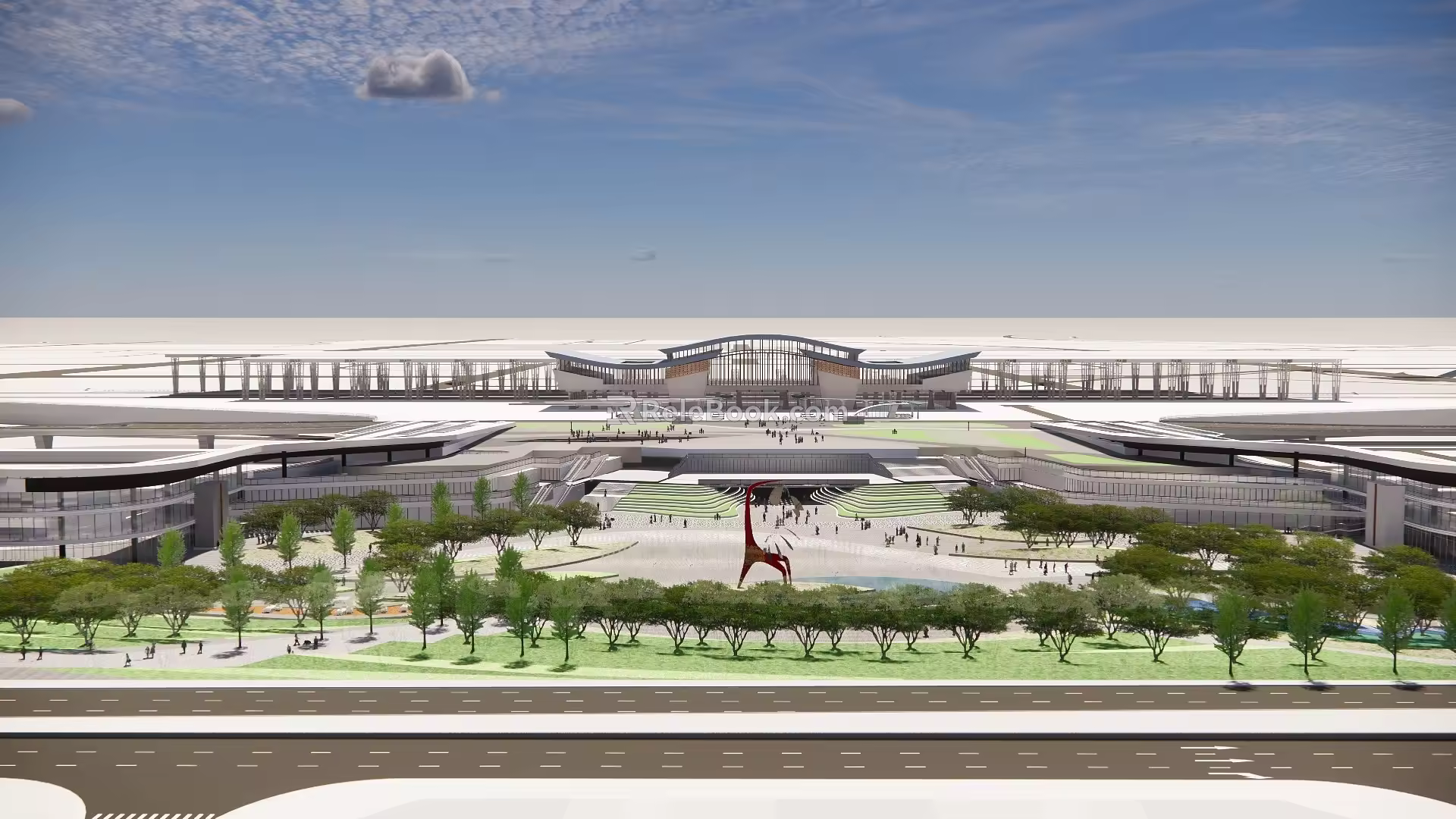 Station Square 3d model