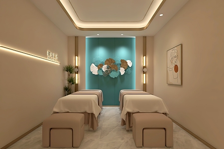 Modern SPA Beauty Room Beauty Nail Beauty Salon Beauty Bed 3d model